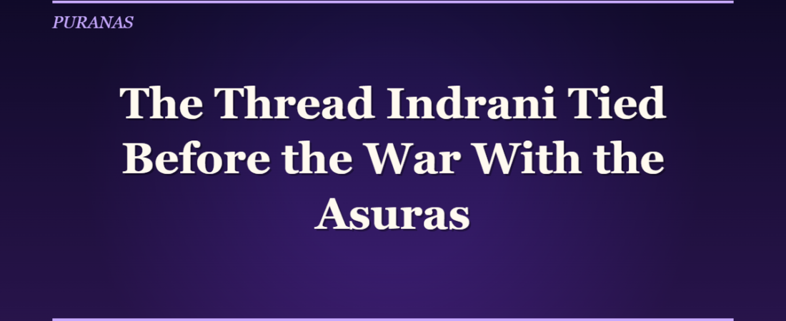 The Thread Indrani Tied Before the War With the Asuras