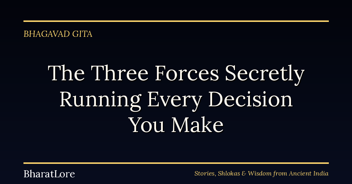 The Three Forces Secretly Running Every Decision You Make