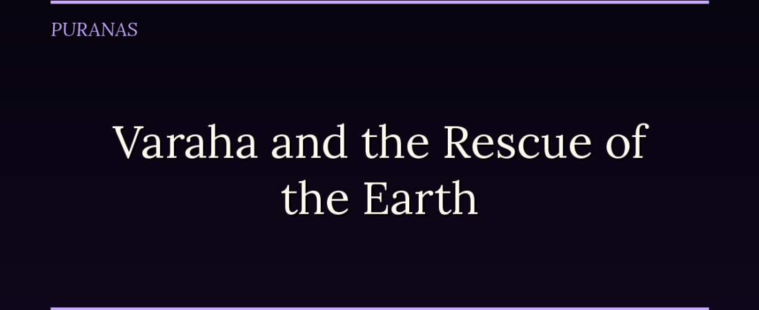 Varaha and the Rescue of the Earth